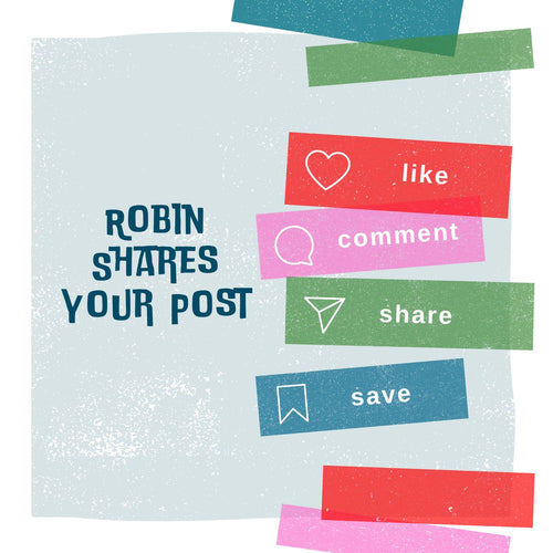 Robin Shares Your Post with a Custom Caption 📢