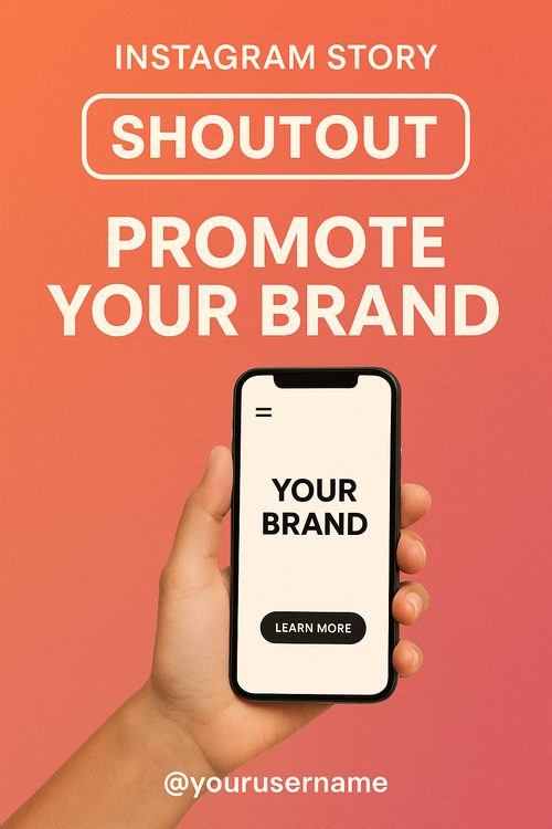 📲 Instagram Story Shoutout – Promote Your Brand
