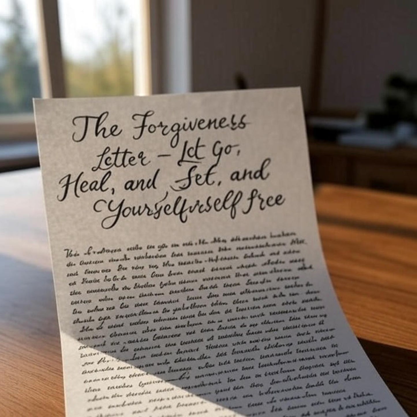 š The Forgiveness Letter ā Let Go, Heal, and Set Yourself Free