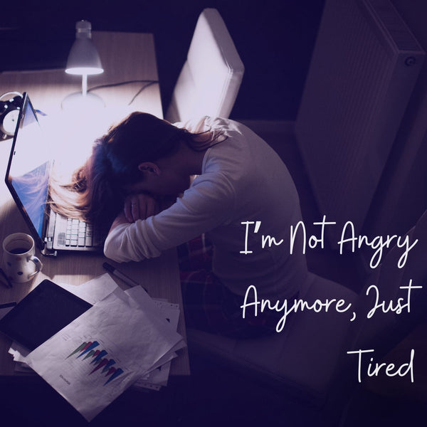🖤 I’m Not Angry Anymore, Just Tired — A Journal for the Emotionally Drained