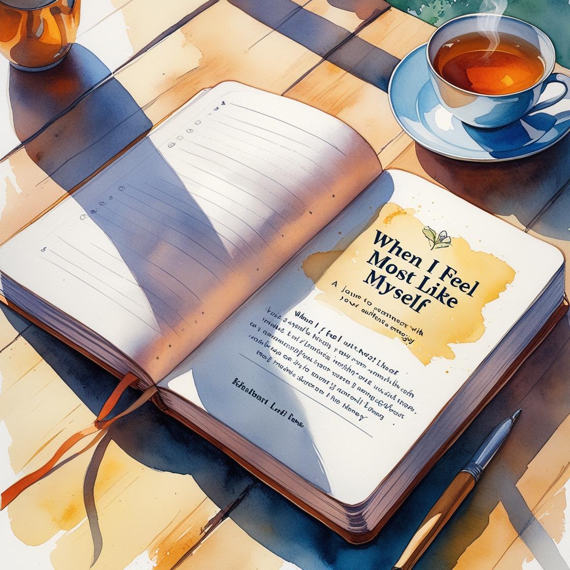🌟 When I Feel Most Like Myself — A Journal to Reconnect with Your Authentic Energy