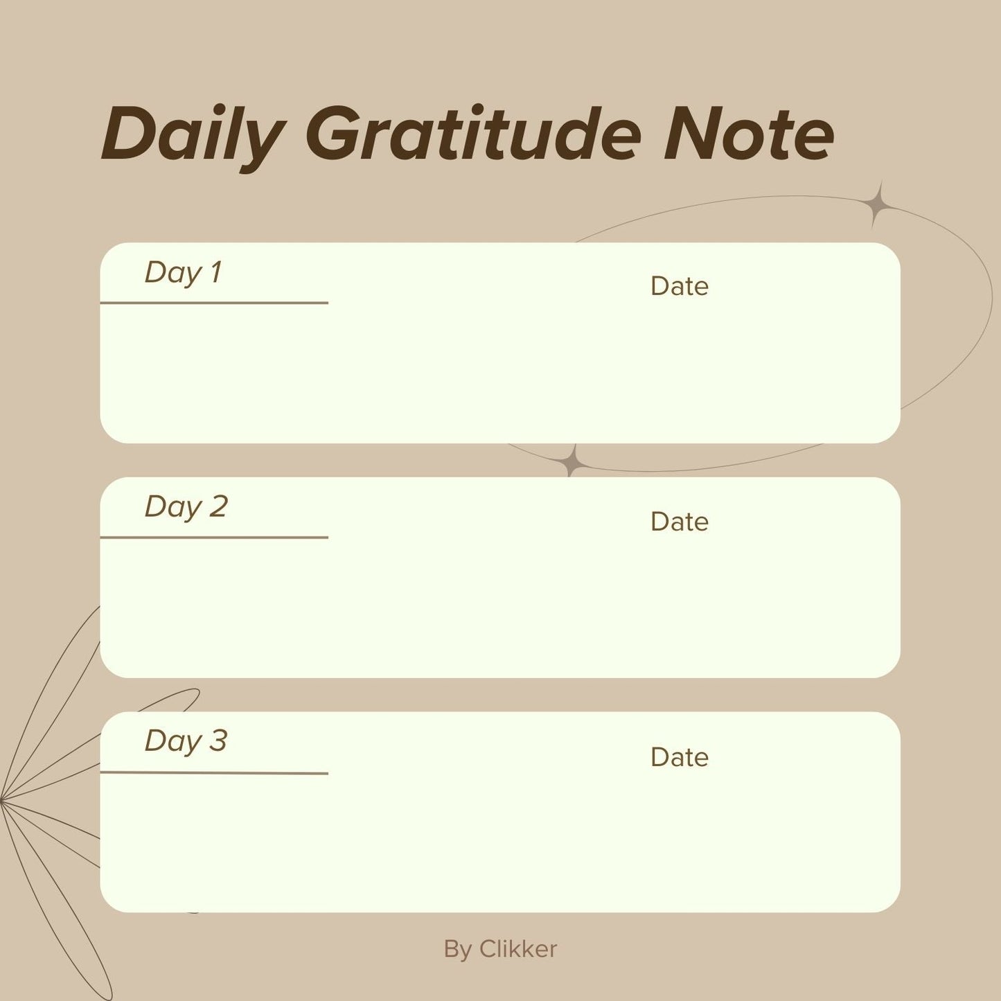 Daily Gratitude Note