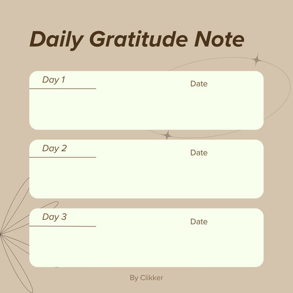 Daily Gratitude Note