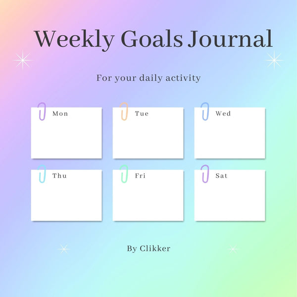 Weekly Goals Journal