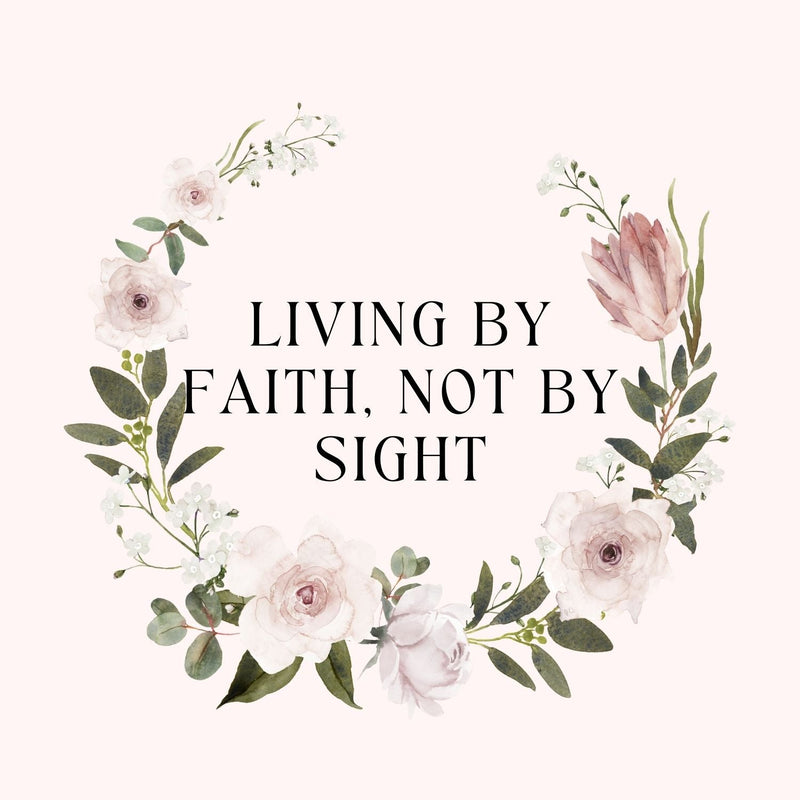 Living by Faith not by Sight FeelBook cover